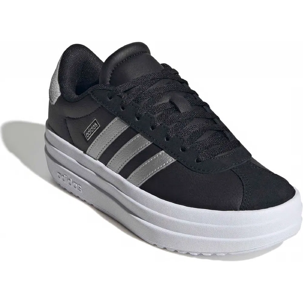 Детские кроссовки VL Court Bold Adidas, Black/Silver/White