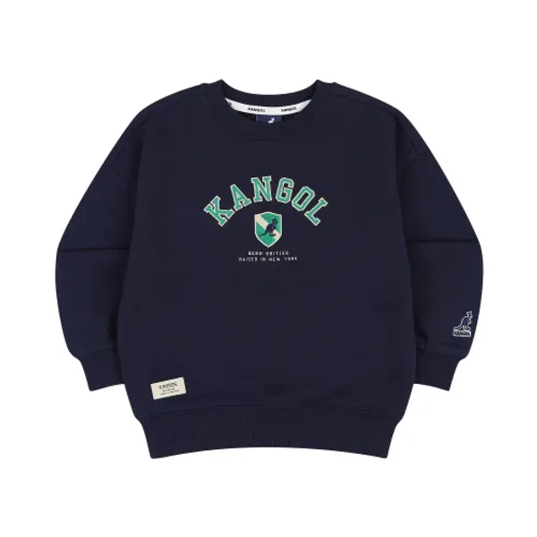 Свитшот с графическим принтом, Varsity, qd 0002, Kangol Kids, темно-синий
