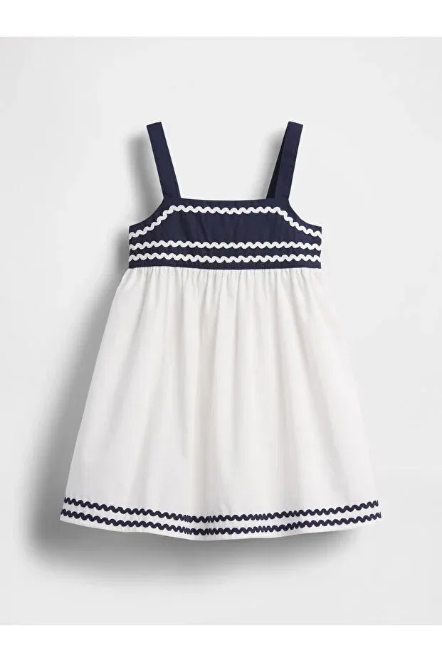Детское платье для девочек с принтом Gap, Navy Blue-000 — фото 4