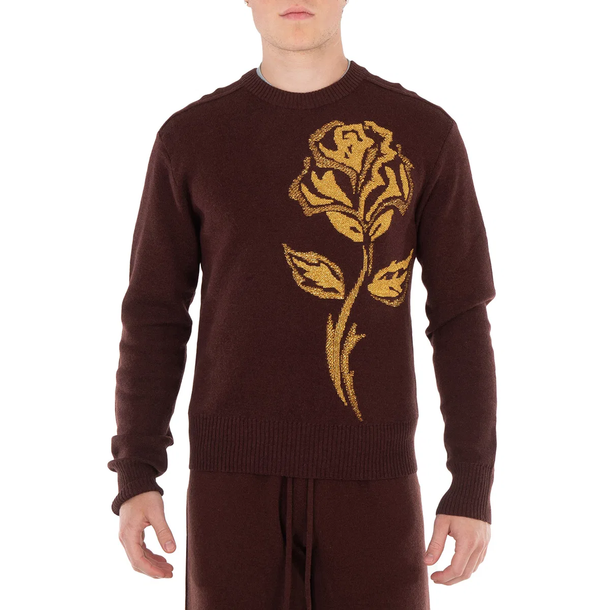 Свитер с цветочным принтом Knit Stretch Floral Graphic Sweater Burberry, Treacle