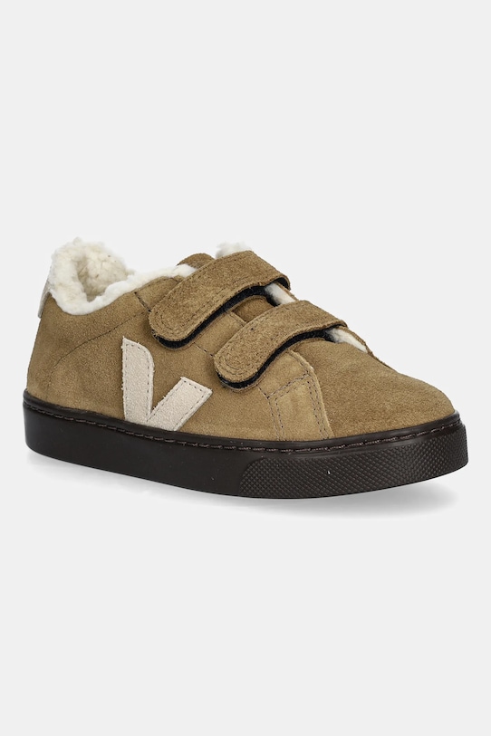 

Детские замшевые кроссовки Small Esplar Winter Veja, коричневый