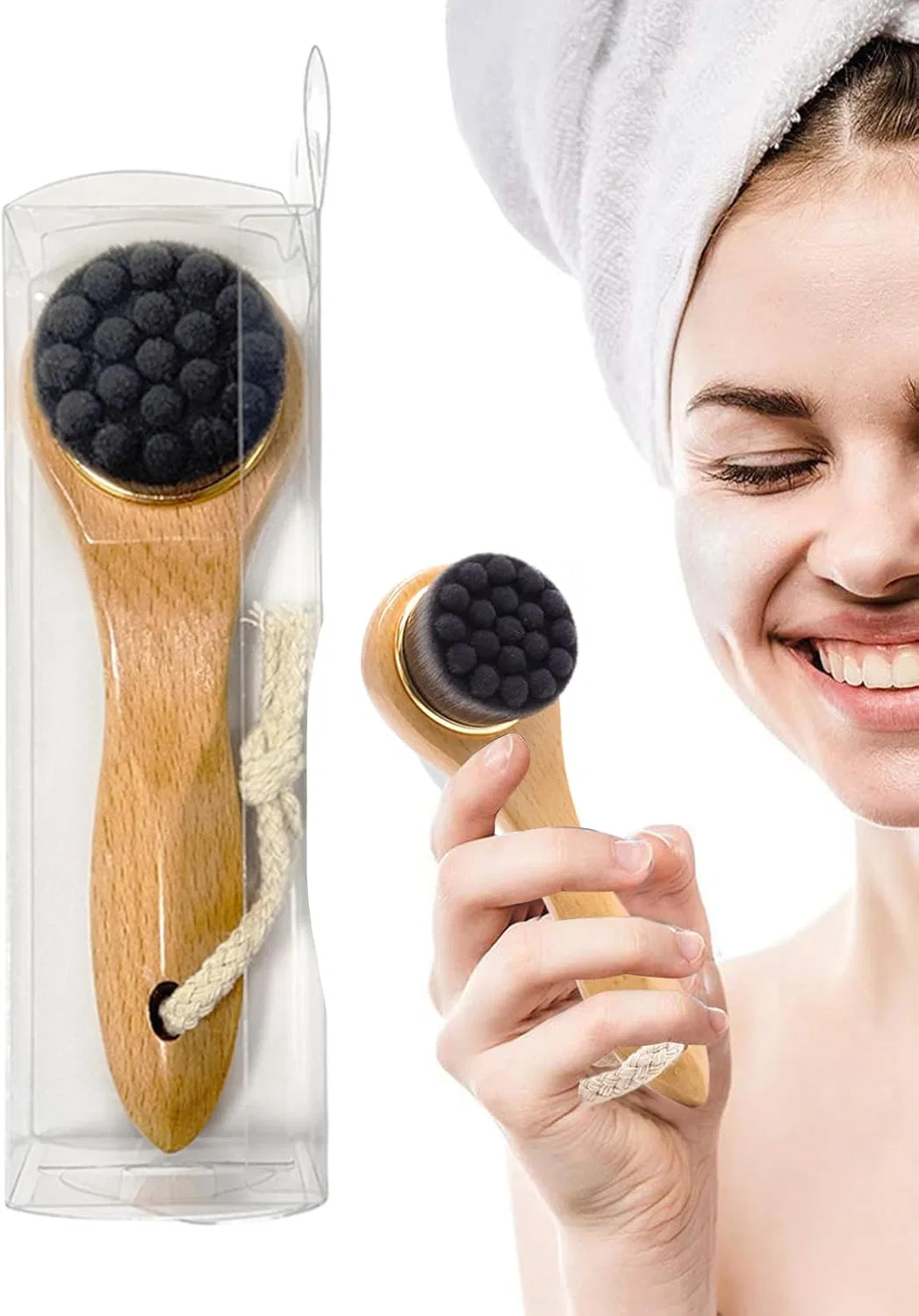 Массажная щетка для лица, Niesel, 1 шт