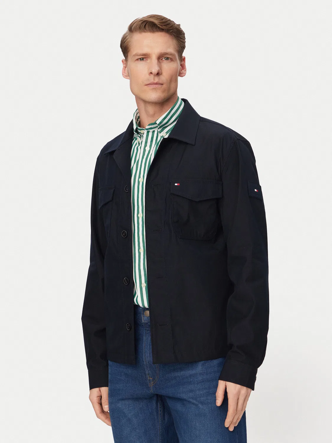 Мужская демисезонная куртка стандартного кроя Tommy Hilfiger, темно-синий