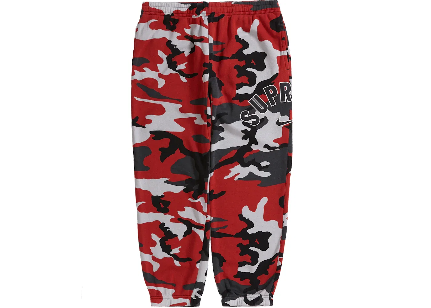 Мужские спортивные штаны с принтом Supreme Nike Arc Sweatpant, Red Camo