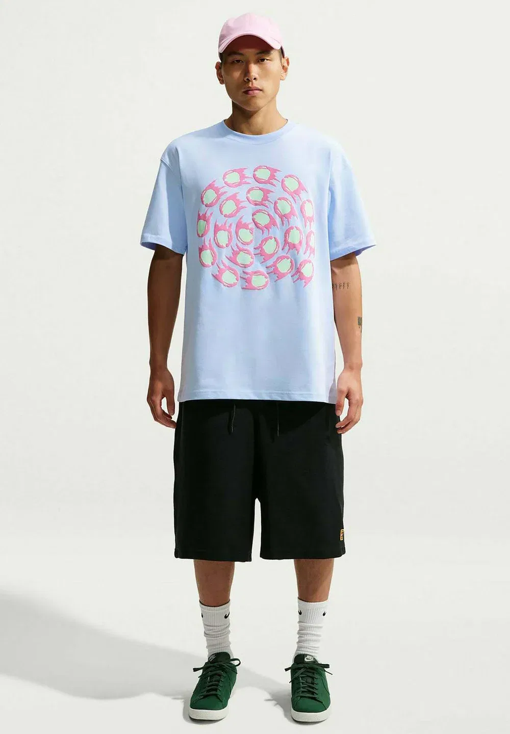 Футболка u nsw tee lse club rules logo2 - print t-shirt Nike Performance, Hydrogen Blue