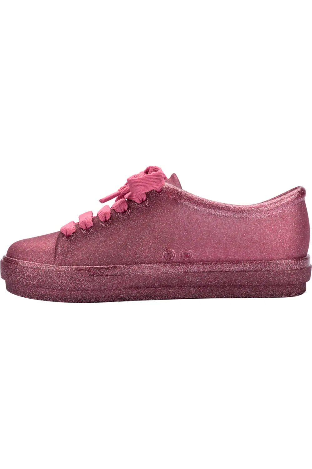 Детские кеды с фруктовым ароматом и блестками Kids' Hip Sneaker Mini Melissa, Glitter Pink — фото 4