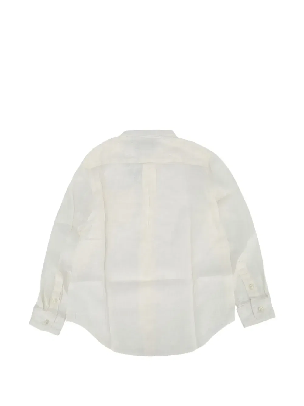 Рубашка с ворником-стойкой и карманом Polo Ralph Lauren Kids, бежевый — фото 2
