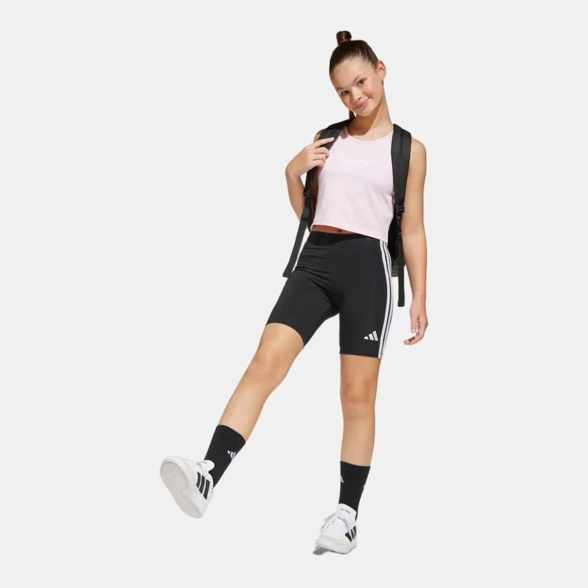 Детские леггинсы для девочек Essentials adidas, Negro — фото 3