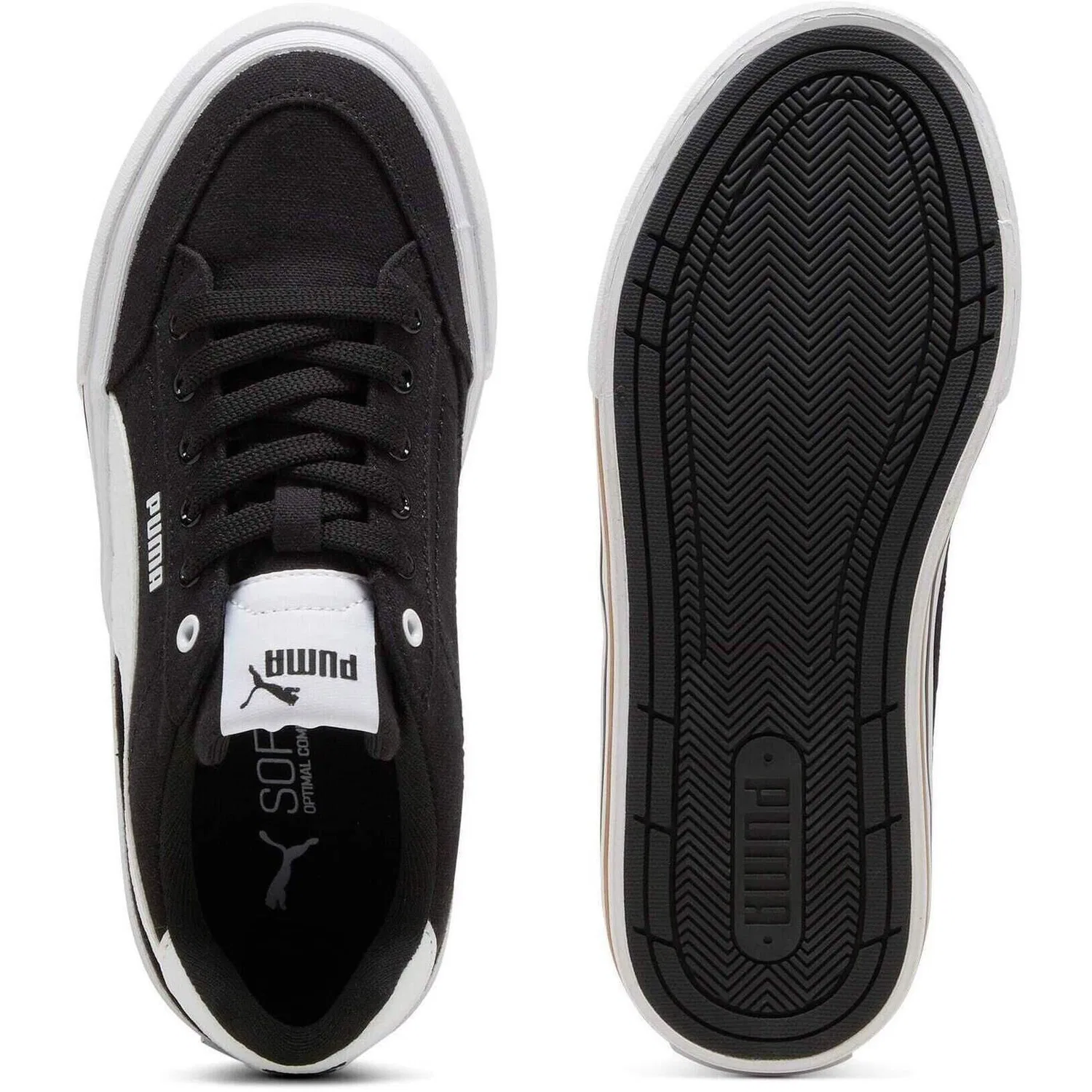 Детские кроссовки с классическим дизайном Court Classic Vulc Fs Jr Puma, Schwarz — фото 2