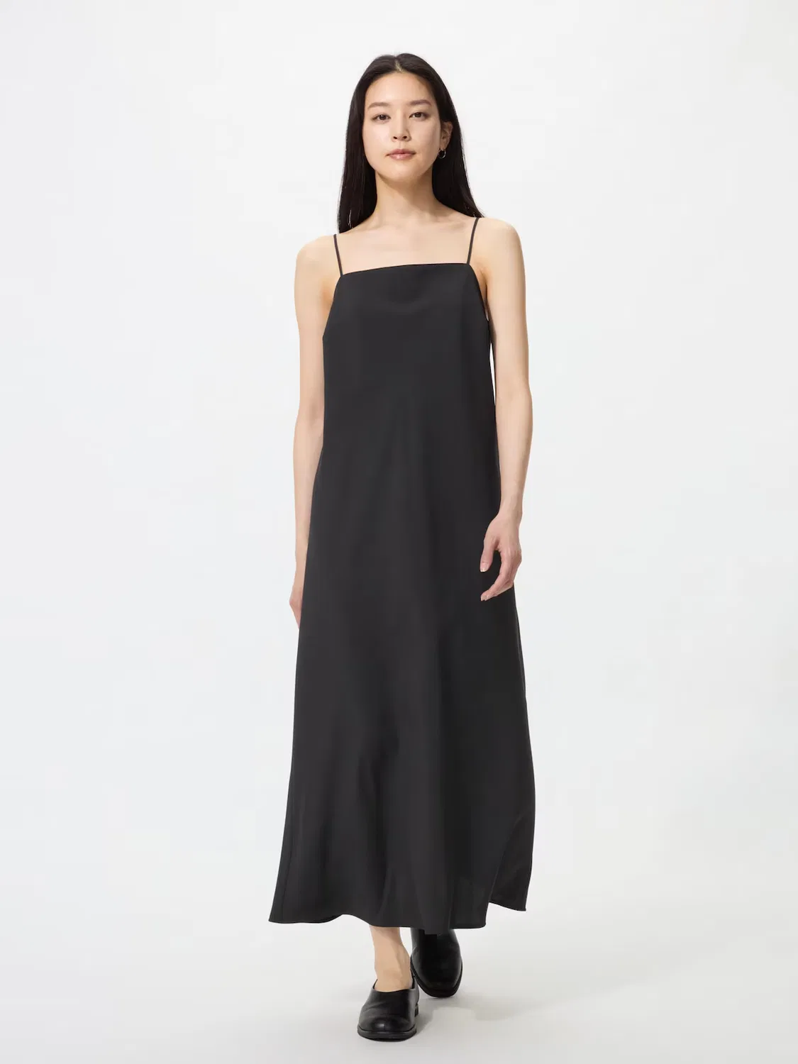 Платье-камизоль Uniqlo, черное