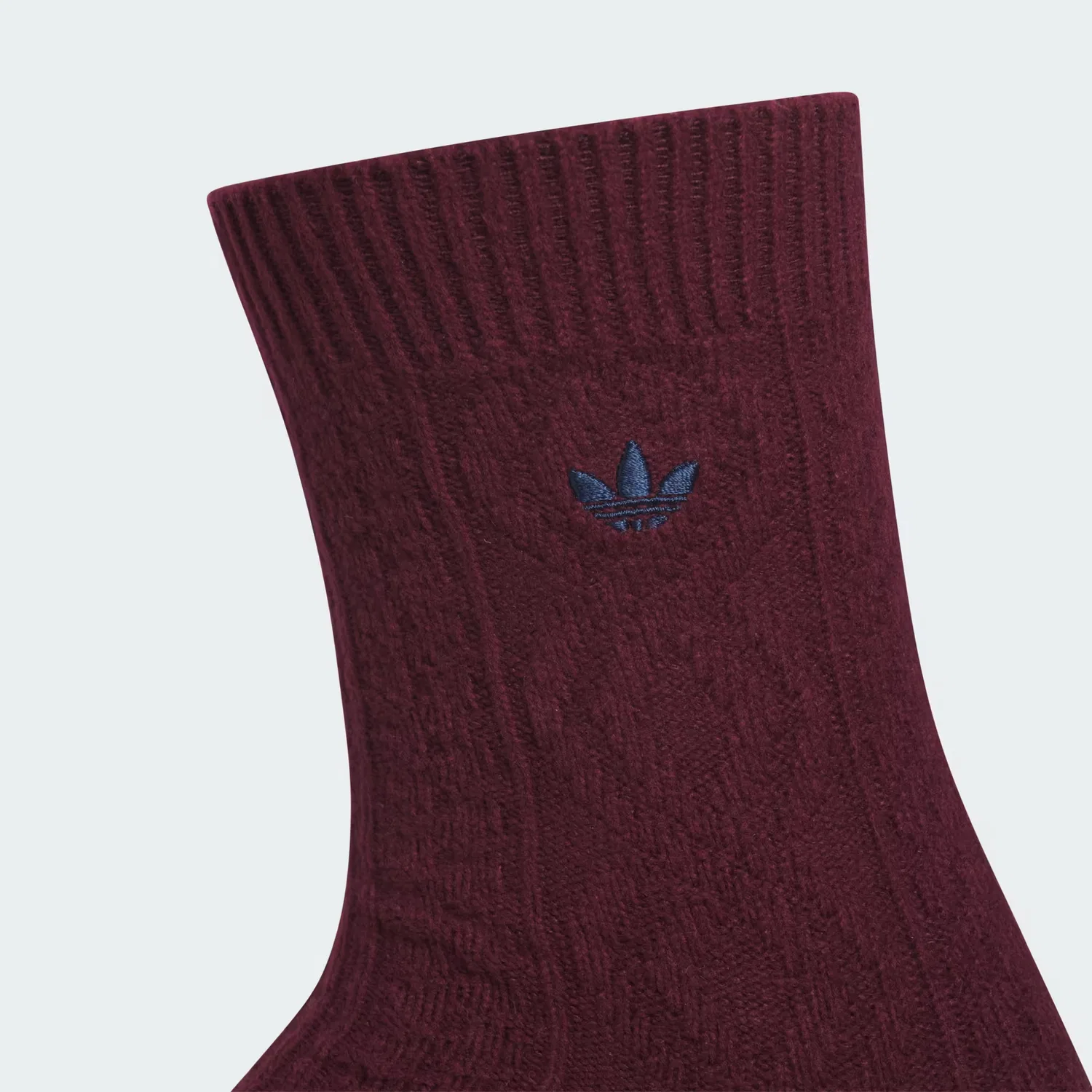Носки в наборе из 3 пар с рельефной вязкой U ORI CABLE KNIT Adidas Originals, бордовый/темно-синий/бронзовый — фото 2