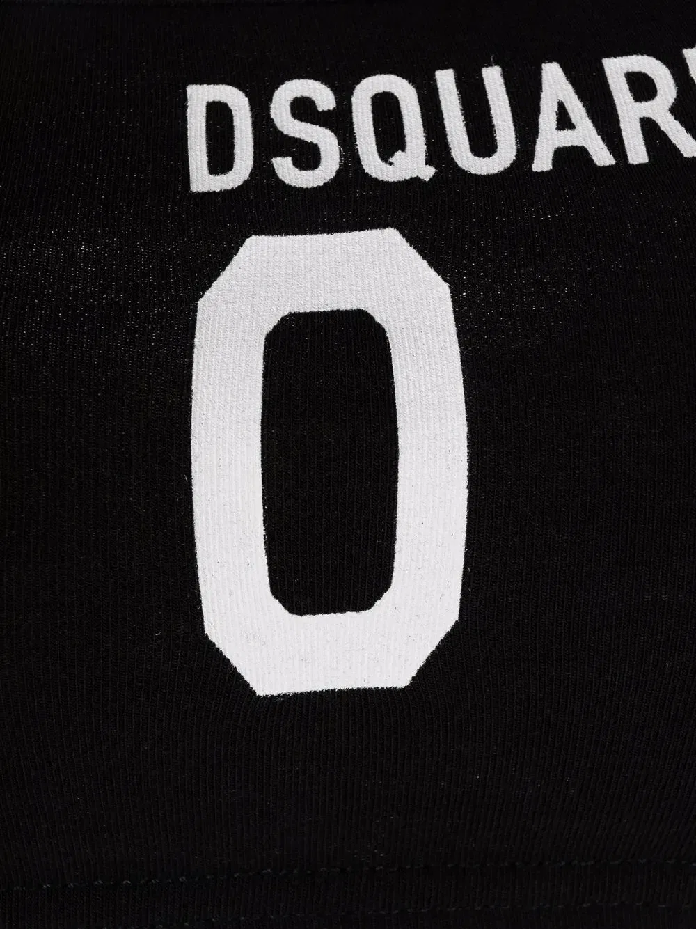 Спортивный бюстгальтер с логотипом Dsquared2, черный — фото 3