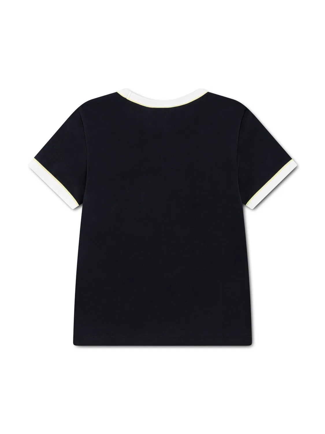 Футболка с принтом Lacoste Black Tennis Ringer, черный — фото 2
