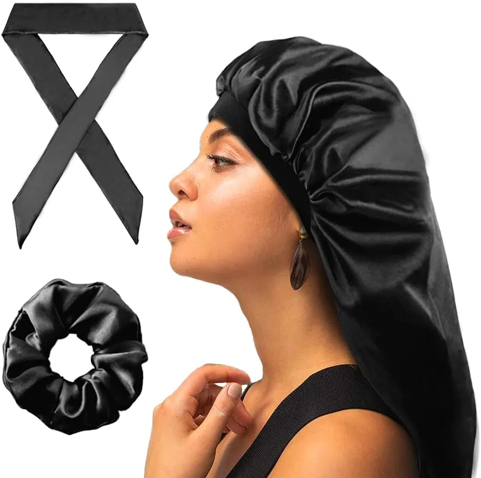 Шапочка для душа двойная, YEZEY, 2 шт, Black + Silver