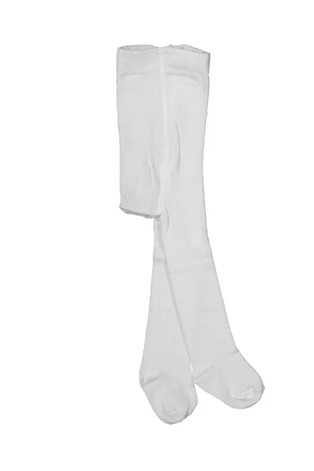 Детские колготки хлопковые Fındık, White