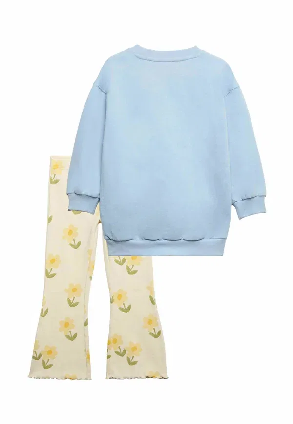 Комплект из джемпера и брюк с цветочным принтом Set Marks & Spencer, Light Blue Mix, светло-голубой — фото 2