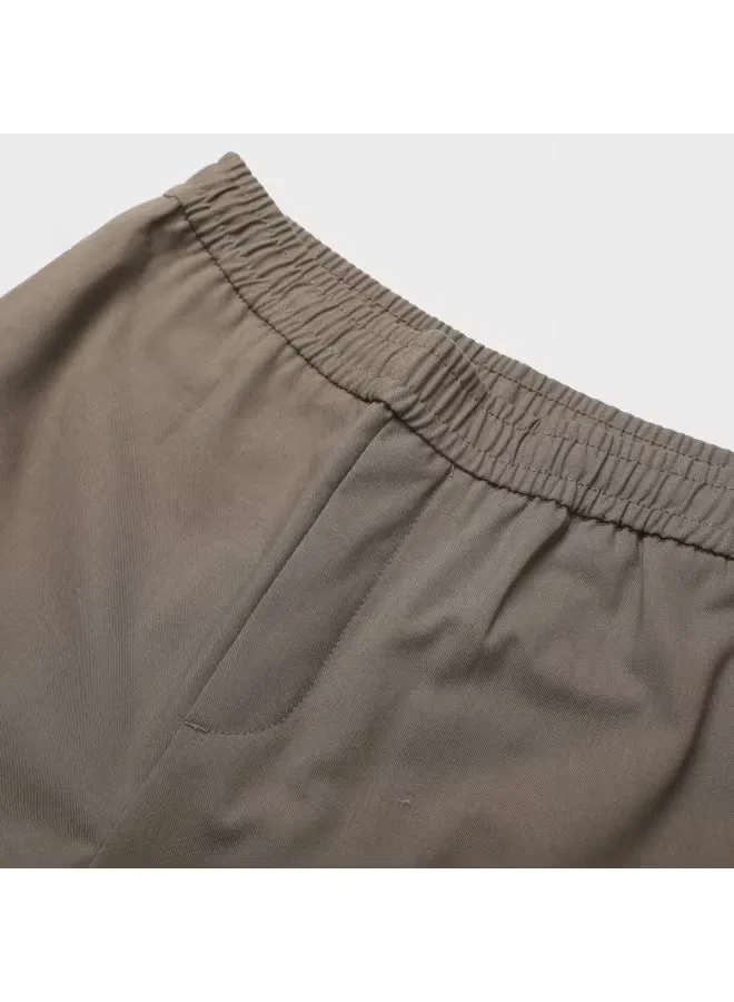 Брюки на завязках Zara, серо-коричневый — фото 4