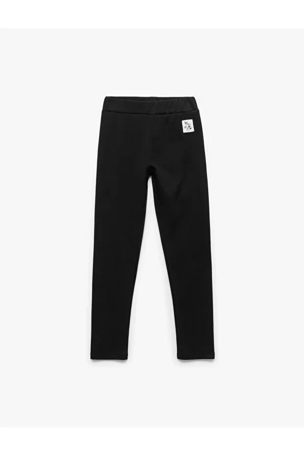 Детские леггинсы для девочек капри из хлопка Koton, Black