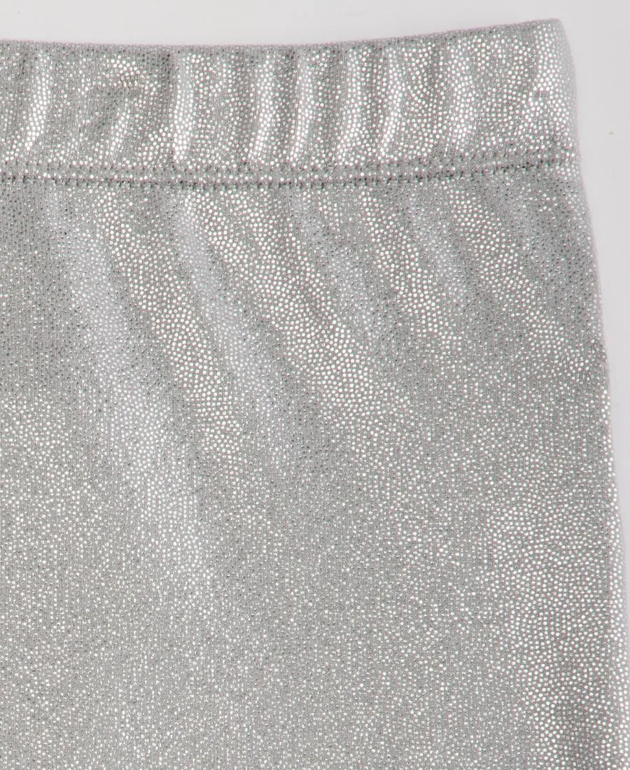 Леггинсы с фольгированным принтом Epic Threads, Silver — фото 3