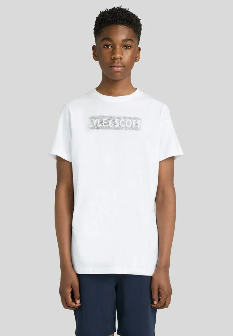Футболки Ss с графическим логотипом в движении - футболка с принтом Lyle & Scott, White — фото 2