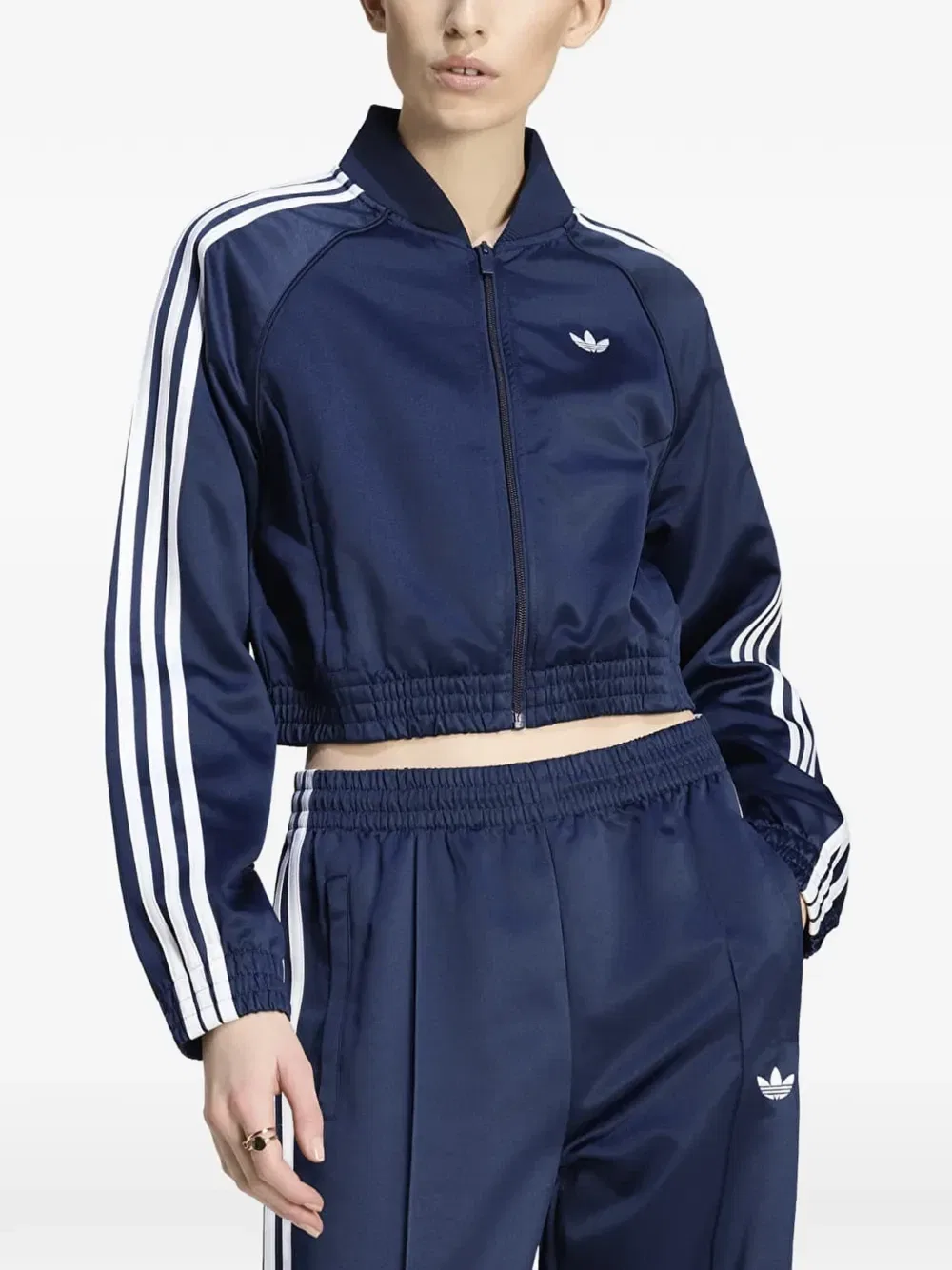 Укороченная куртка SST Adidas, синий — фото 2