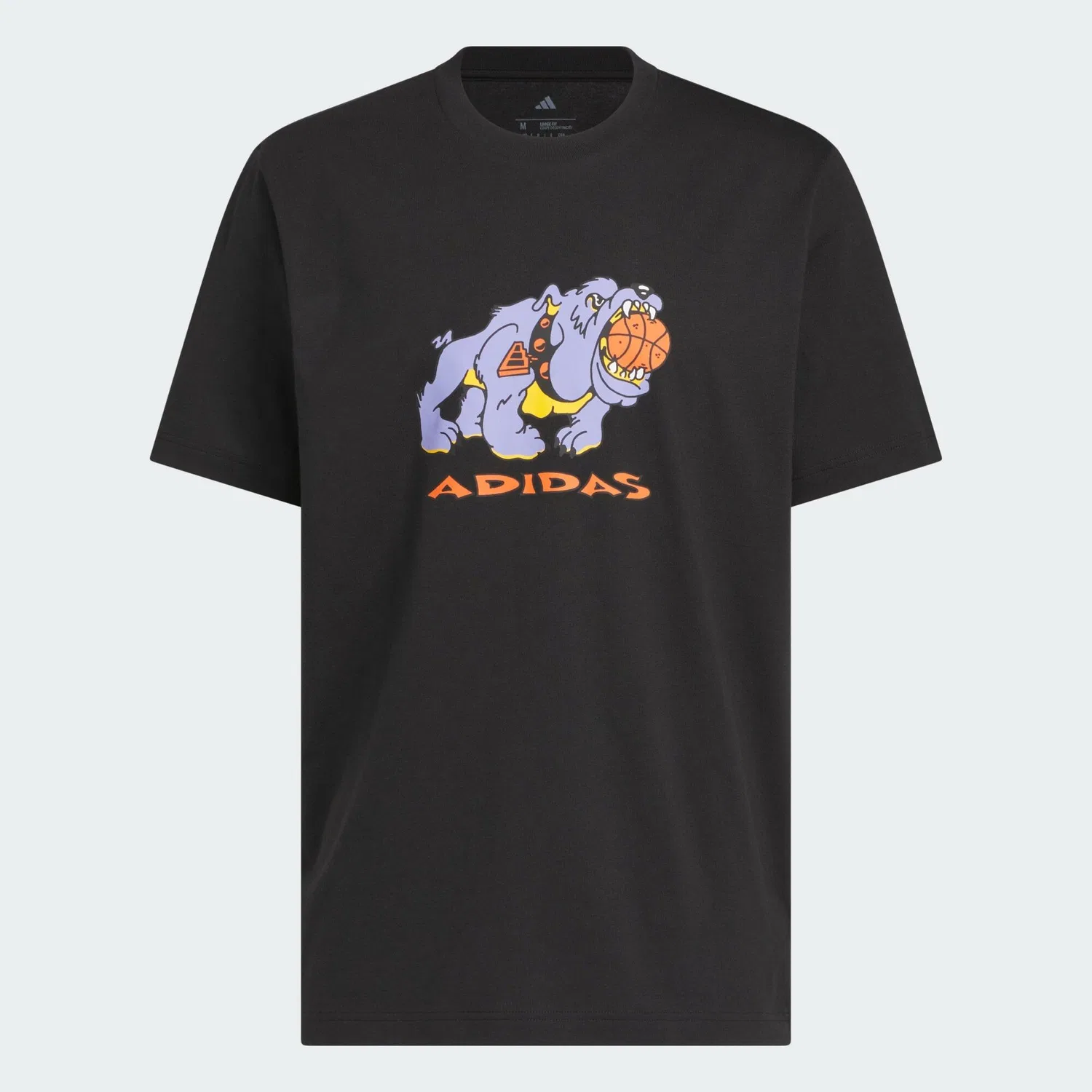 Мужская футболка с графическим принтом That Dawg in Em Adidas, Schwarz — фото 2