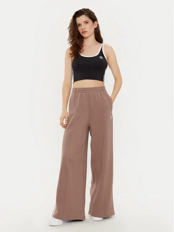 Топ slim fit adicolor 3-Stripes Adidas, черный — фото 2