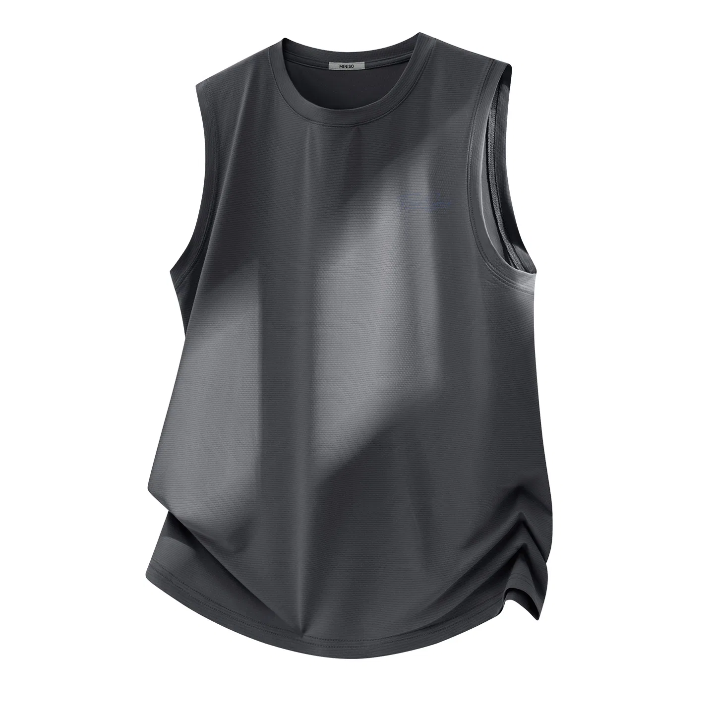 Детская майка без рукавов с логотипом MINISO, Dark Gray