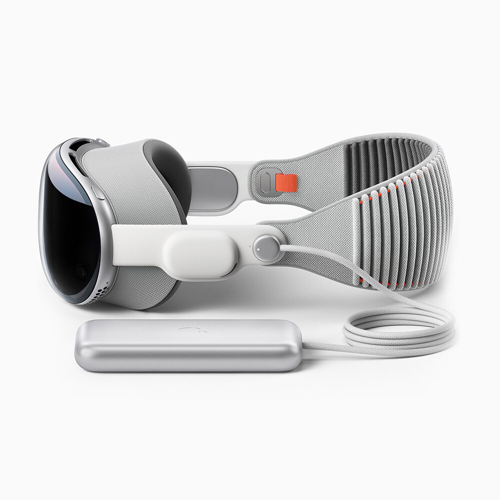 

Очки виртуальной реальности Apple Vision Pro, 512 ГБ, серебристый/белый