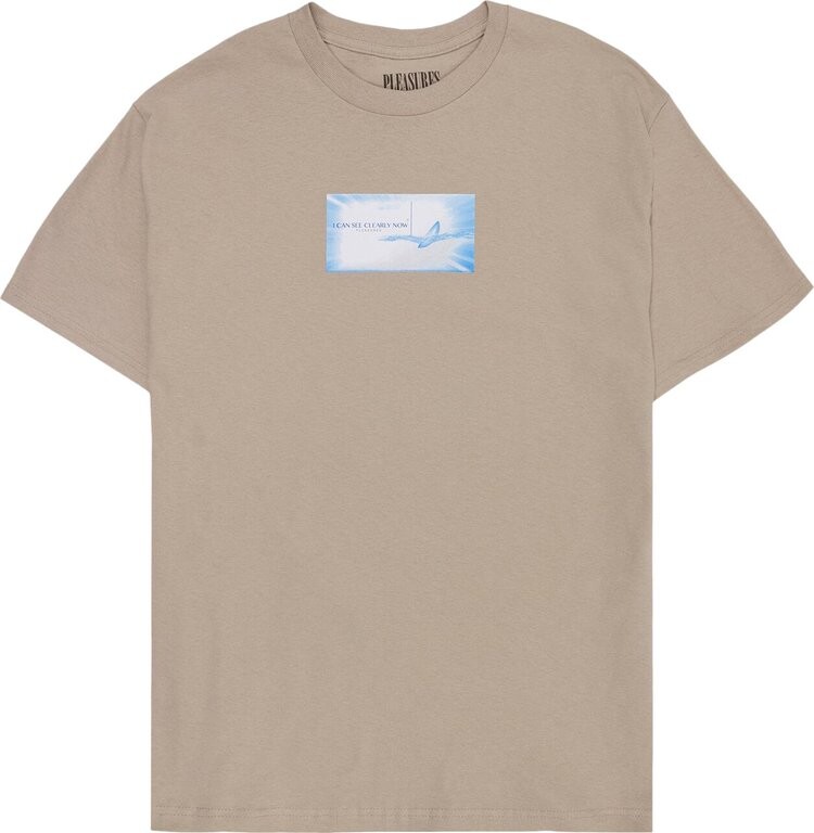 

Футболка Pleasures Contacts T-Shirt 'Sand', загар, Серый, Футболка Pleasures Contacts T-Shirt 'Sand', загар