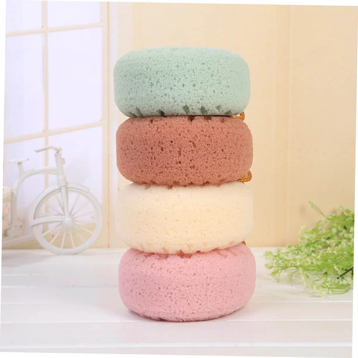 Мочалка для тела Bath Sponge, Beavorty, набор 6 шт, 14x12x21 см — фото 4