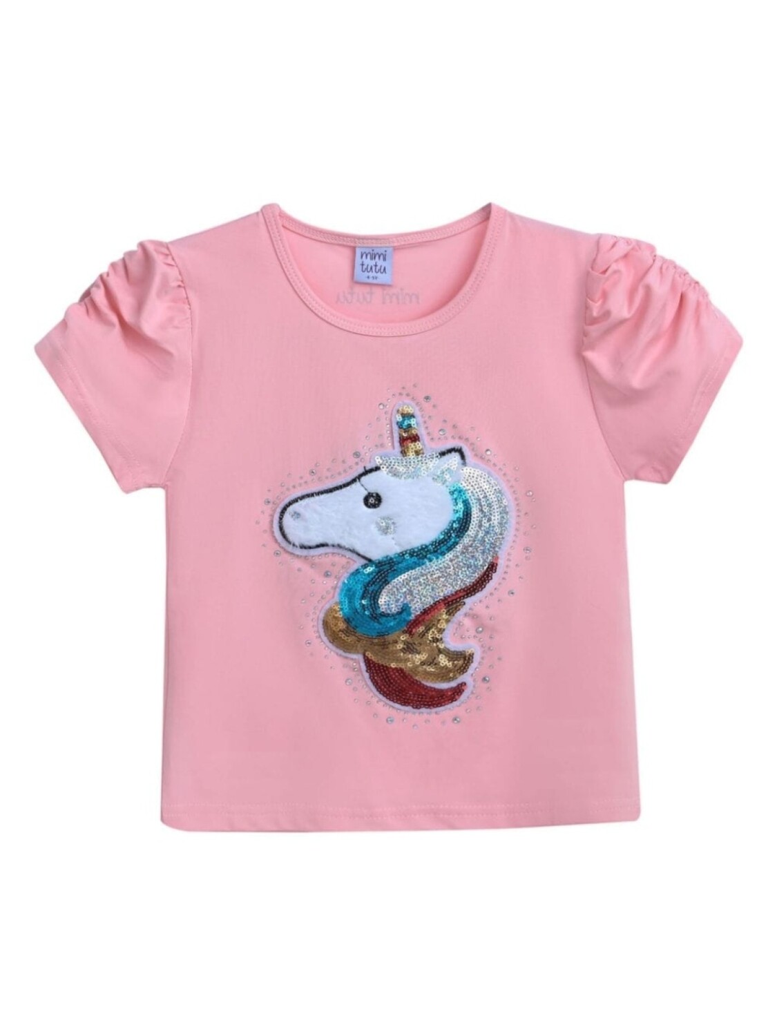 

Футболка с аппликацией Mimi Tutu, розовый