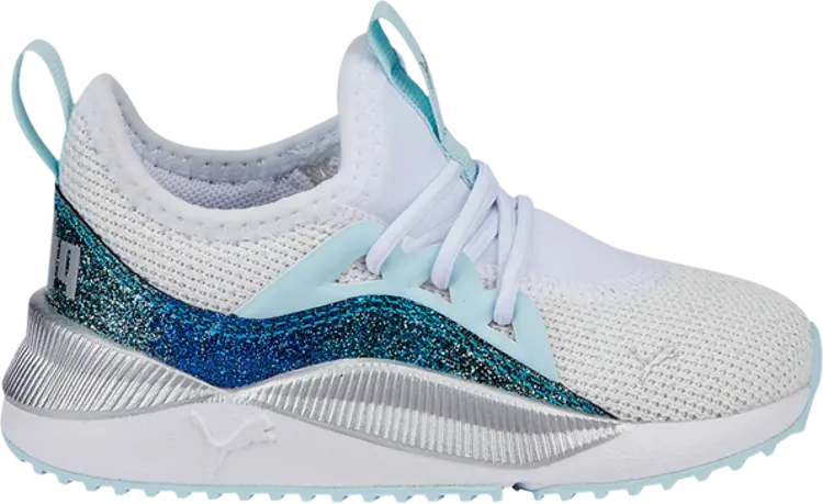 

Кроссовки Puma Pacer Future Allure Infant Night Out - White Light Aqua, белый