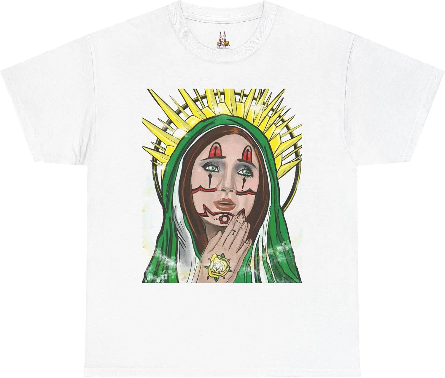 Футболка с принтом La Virgen, White