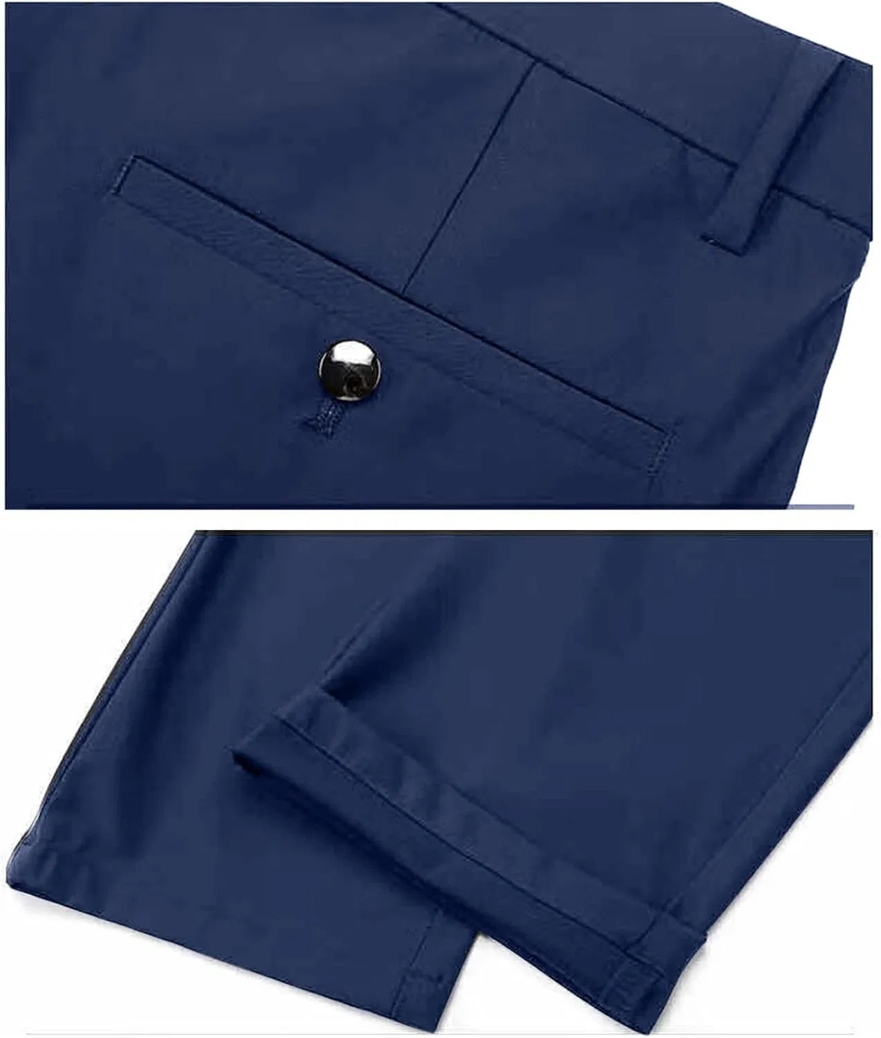 Мужские классические брюки Slim Fit, модель Vintage Business, синий — фото 3