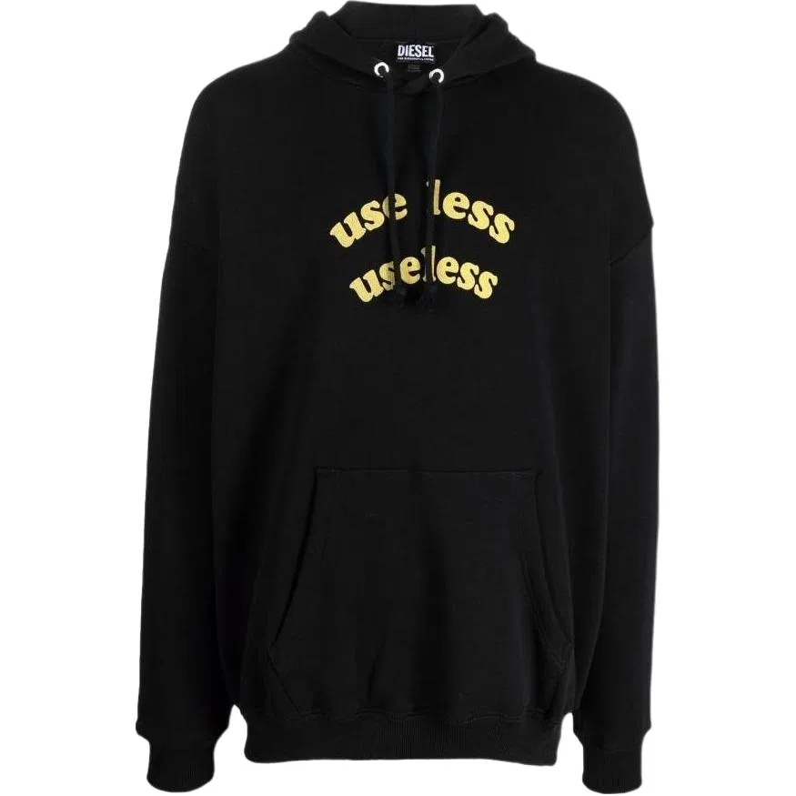 Мужской свитшот с капюшоном DIESEL, Black