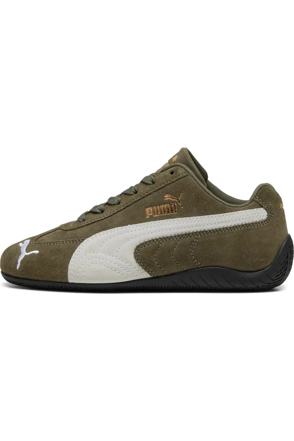 Детские кеды на шнуровке Speedcat PUMA, Loden Green-Puma White — фото 3