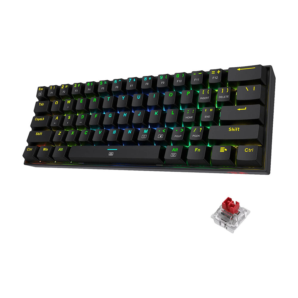

Клавиатура игровая Redragon Dragonborn K630, Red, черный, английская раскладка, Серый, Клавиатура игровая Redragon Dragonborn K630, Red, черный, английская раскладка