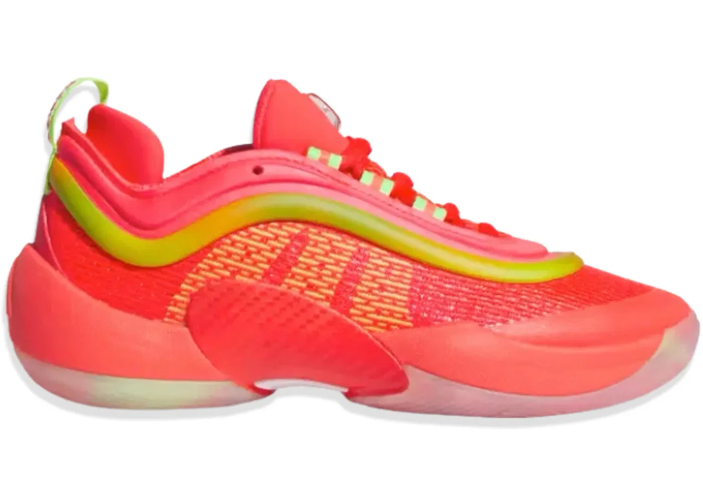 Детские кроссовки для мальчиков с липучками Adidas D.O.N. Issue #6, Lucid Red/Green/Vivid Green