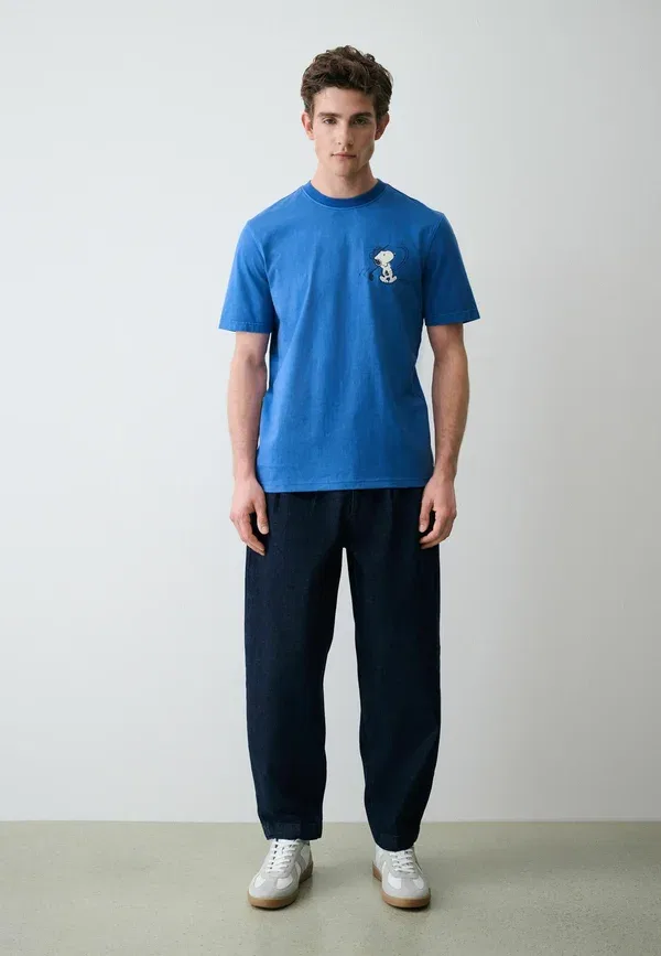 Футболка с принтом, Regular fit licence t-shirt, Next Snoopy, синий — фото 2