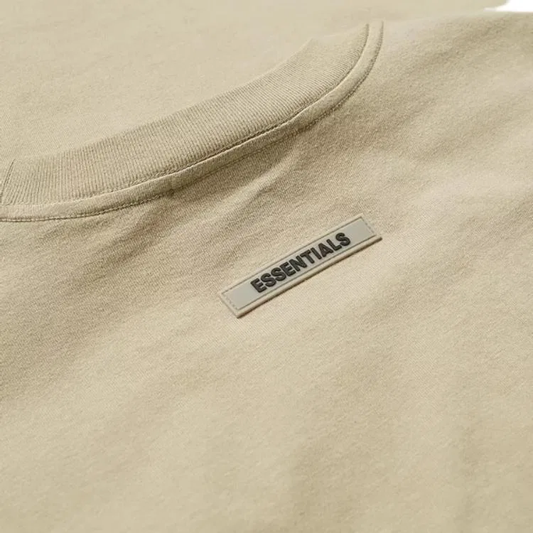 Футболка детская с принтом Fear Of God Essentials, Olive/Olive — фото 2