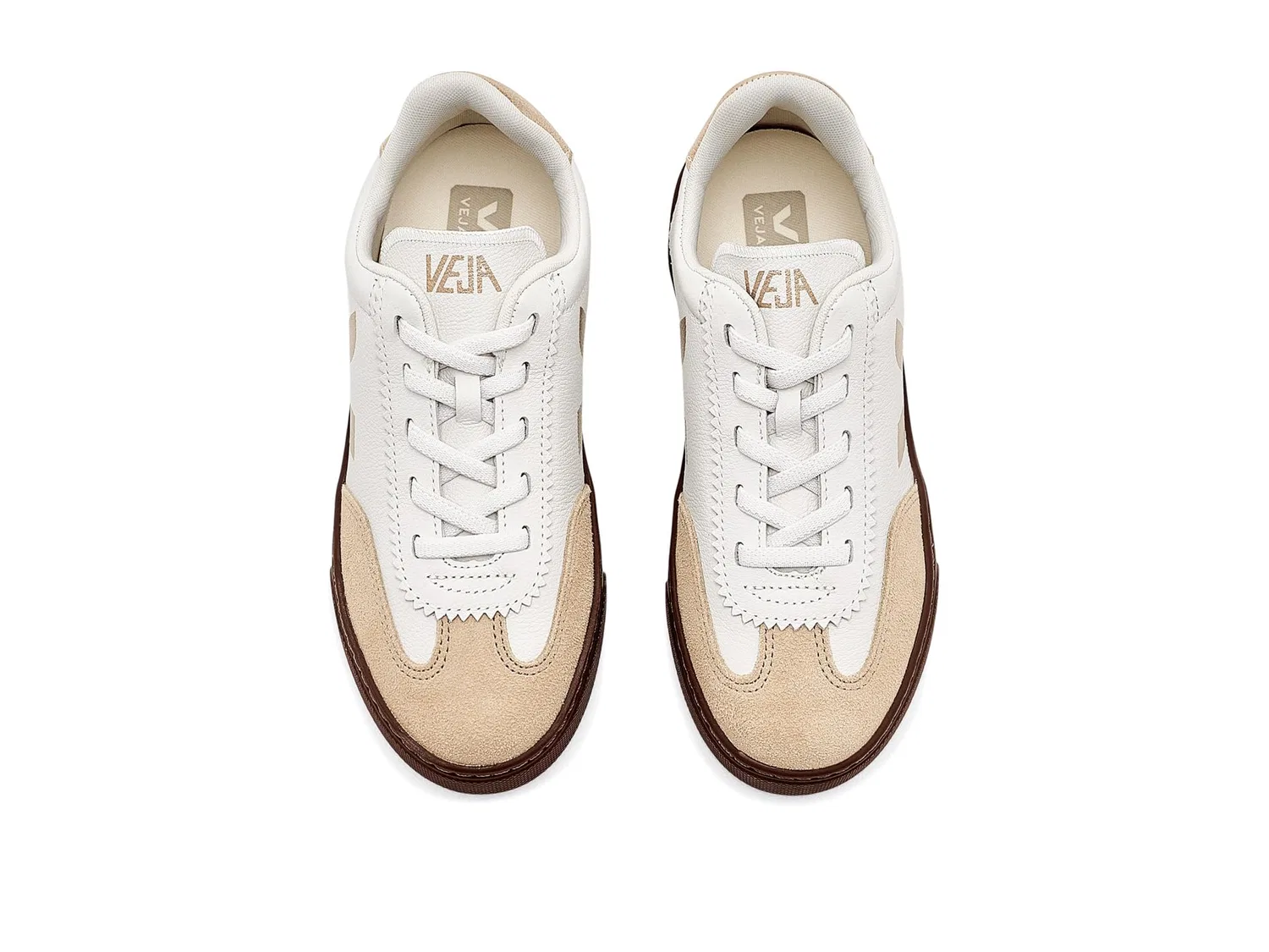 Кроссовки Small Volley (для маленьких и больших детей) Veja Kids, White/Platine — фото 3