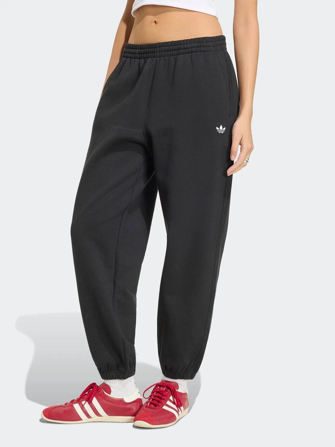Джоггеры свободного кроя Essentials Loose Fleece, adidas Originals, черный
