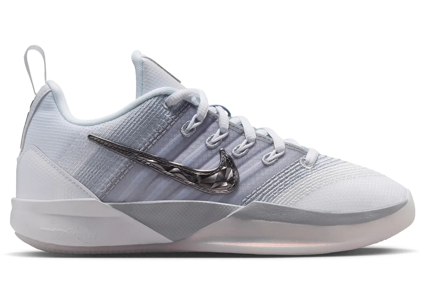 Детские кроссовки для девочек Nike Sabrina 3 Nike, White Wolf Grey Photon Dust Metallic Dark Grey