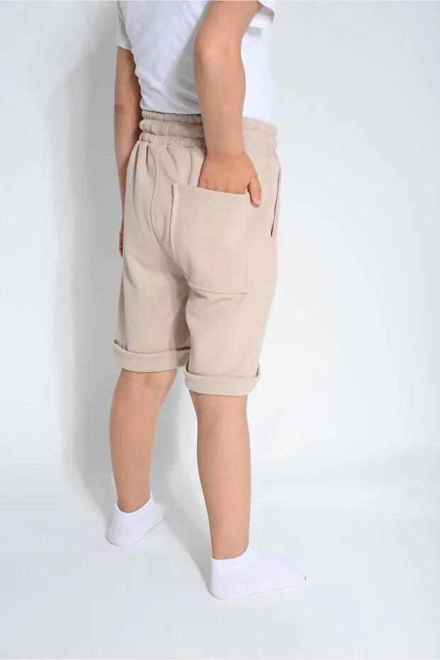 Детские шорты для мальчиков хлопковые Lakos Kidspitircik, Beige — фото 4