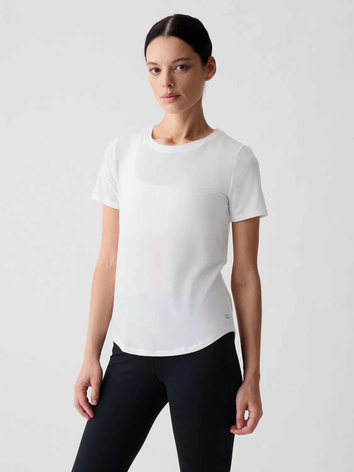 Футболка с коротким рукавом, дышащая Gap, белый