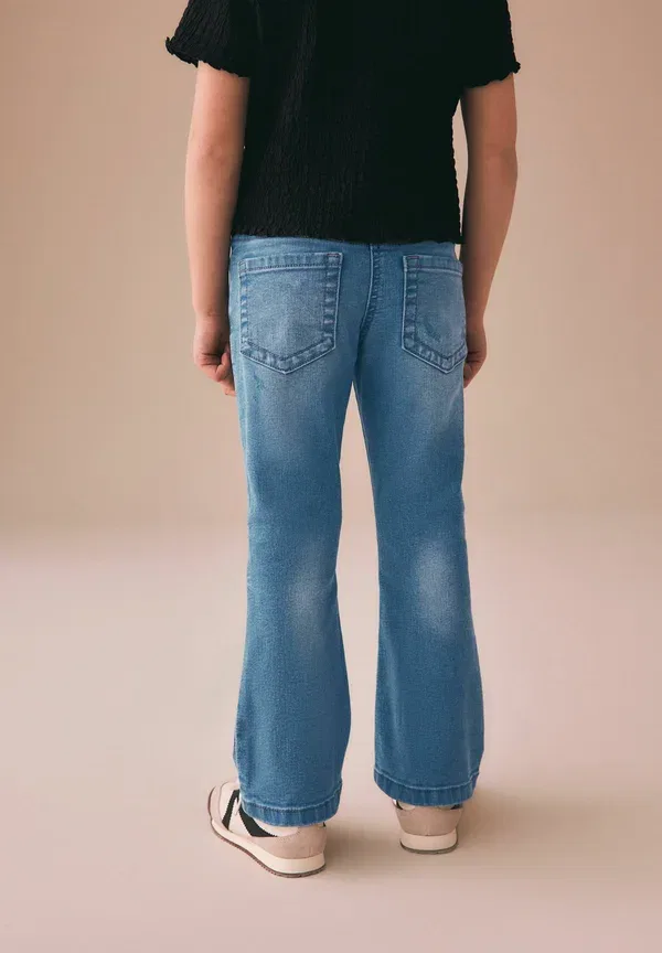Джинсы фасона клеш Regular fit, низкая посадка, Next, Mid Blue Denim, синий — фото 3