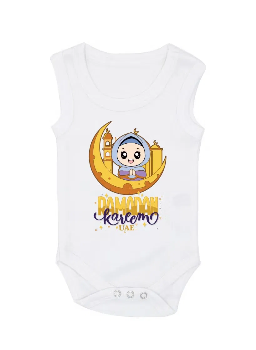 Боди-комбинезон без рукавов с принтом My First Ramadan UAE Printshop4Me
