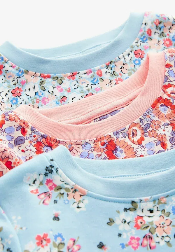 Пижамный комплект с цветочным принтом Regular Fit Cath Kidston Next, Pink, синий/розовый — фото 2