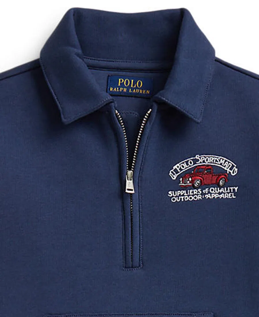 Комплект из свитшота и брюк с графикой Polo Sportsman Polo Ralph Lauren, Rustic Navy — фото 3